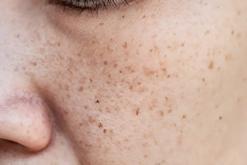 ازالة نمش الوجه بالليزر