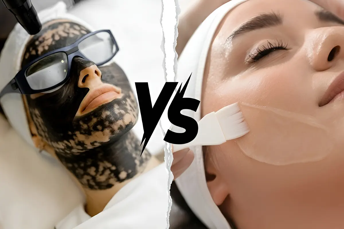 كيف يختلف الليزر الكربوني عن أنواع التقشير الأخرى