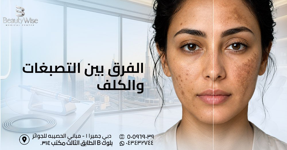 الفرق بين التصبغات والكلف