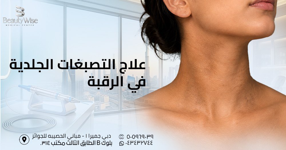 علاج التصبغات الجلدية في الرقبة