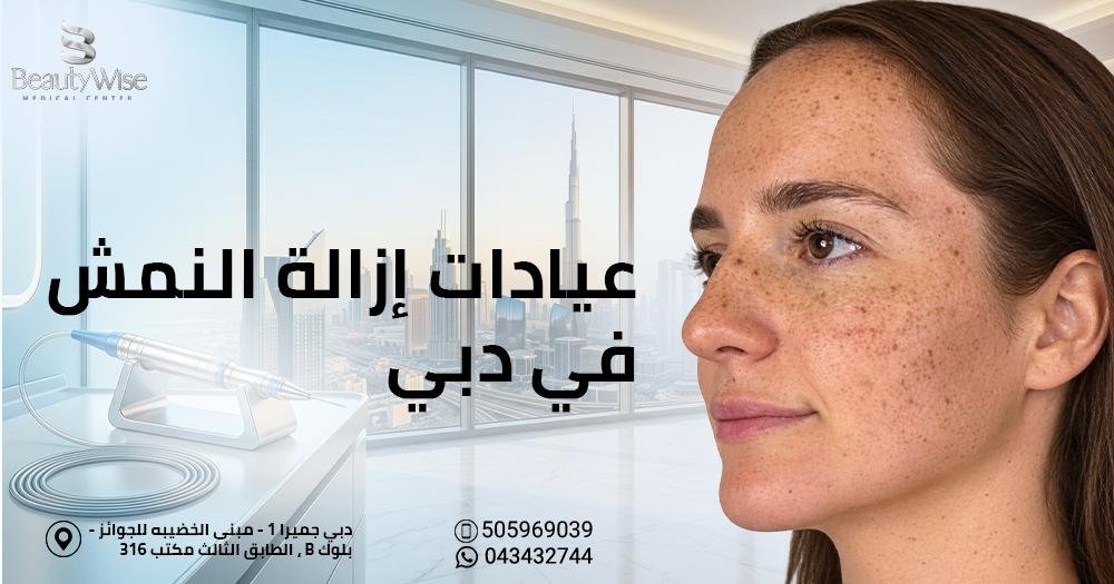 عيادات إزالة النمش في دبي